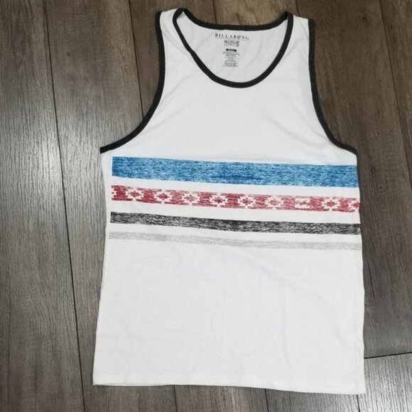 Billabong Men's Tank Top Size M Recycler Series Aztec Strip - Picture 1 of 4
